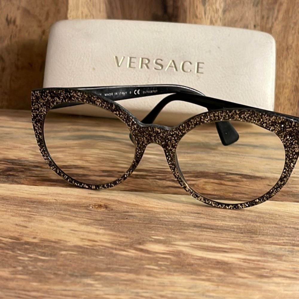 Versace sparkle glasses